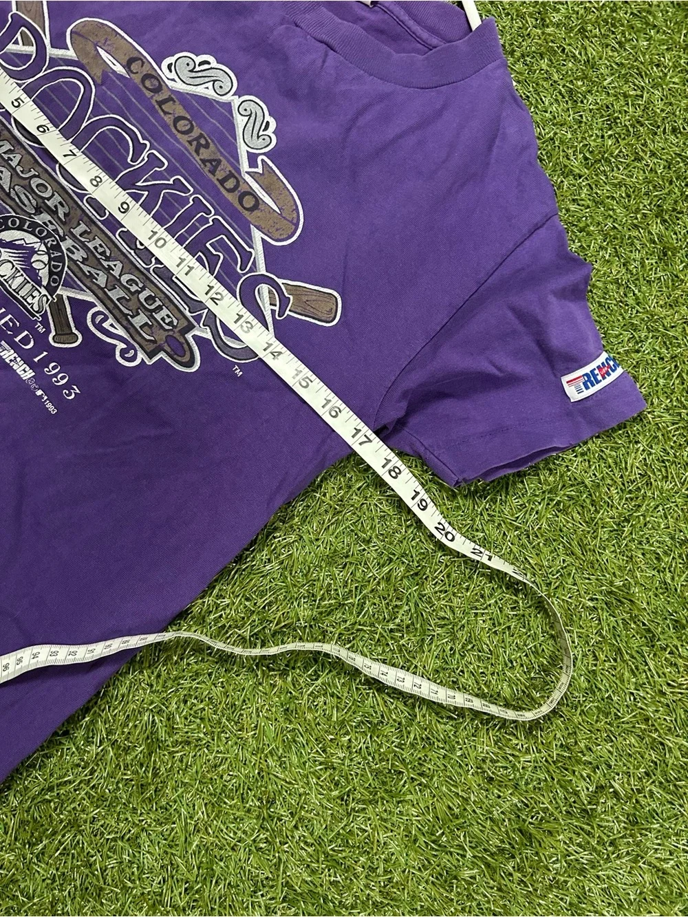 90s Purple Colorado Rockies Short-Sleeve Tee